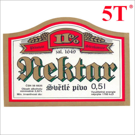 Multi Color Printed Beer Aluminum Label
