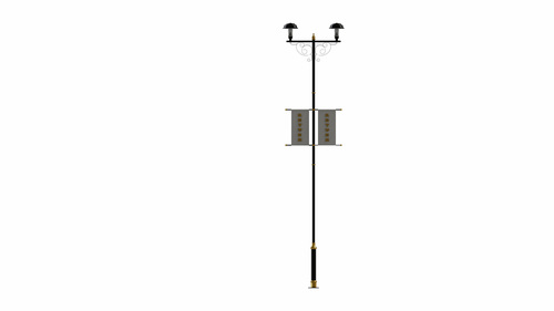 ADP P Banner 001 Multipurpose Pole - MS/GI, Variable Diameter & Height | Durable, Weatherproof, Powder Coated Finish