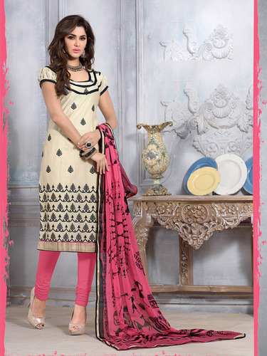 Cofee Cotton Printed Dress