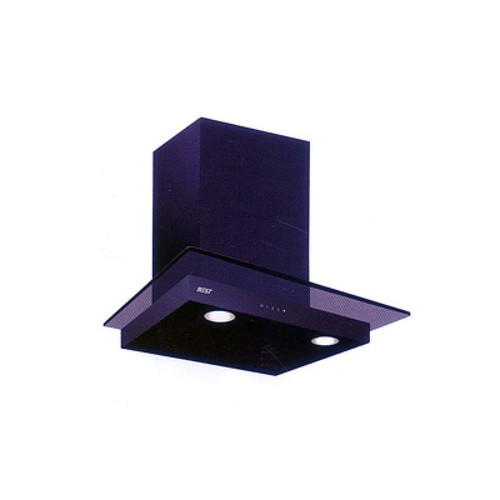 Black Mat with Grey Tempered Glass Chimney