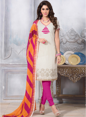 White Printed Salwar Suits
