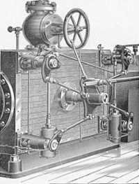 Model Of Corliss Valve Steam Engine