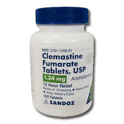 Clemastine Fumarate Tablets By CSC PHARMACEUTICALS INTERNATIONAL