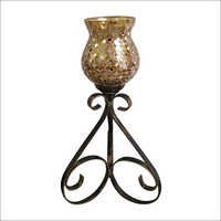 Steel Mosaic Metal Candle Holder Stand