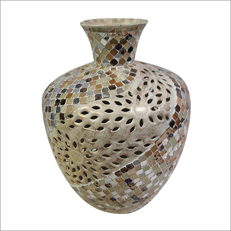 Mosaic Glass Flower Vase