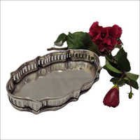 Silver Designer Metal Tray