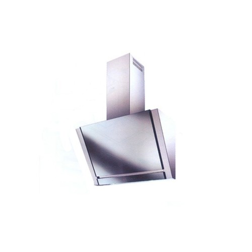 Satin Stainless Steel - Black Tempered Glass Hood