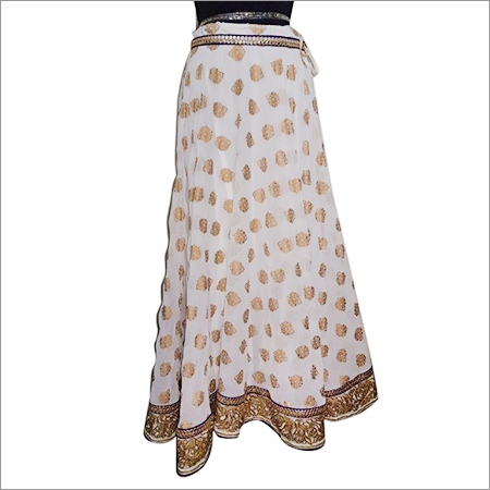 White Ladies Printed Skirts