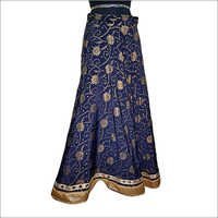 Blue Ladies Party Wear Skirts