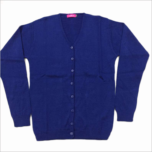 Ladies Navy Blue Cardigan