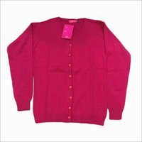Pink Ladies Fancy Fine Knit Cardigan