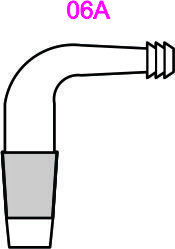 Adapter cone to rubber tubing