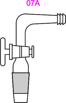 Adapters-Cone with Glass Stop-Cock - Borosilicate Glass, B-Series Cone Sizes, Leak-Proof Seal, Precise Flow Control