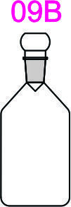 Bottles - Glass, 125/300 ml, Clear | Stoppered, Graduated, Durable, Reusable