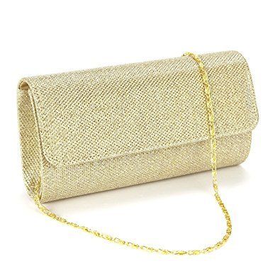 Golden Evening Clutch Bag Women Luxury Brand Bags Wedding Shiny Handbags  Bridal Metal bow Clutches Bag chain shoulder bag | Wish