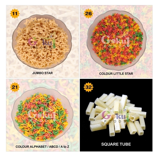 Low Calorie Raw Fryums Chips  Alphabet  Animal  Star