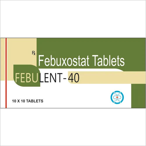 Febuxostat Tablets - 40mg, 10*10 Tabs Per Pack | Xanthine Oxidase Inhibitor for Hyperuricemia and Gout Relief, Suitable for Women and Adults