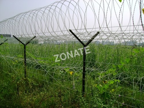 Erection Of Razor Blade Wire