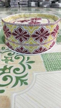Omani Cap - Cotton Blend, 20-22 Cm Diameter, 10-12 Cm Height, Beige | Comfortable Fit, Floral Embroidery, Durable Material, Cultural Significance