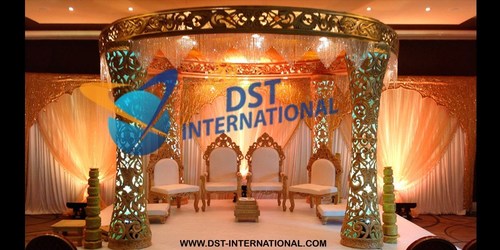 Round Carved Mandap