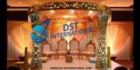 Round Carved Mandap
