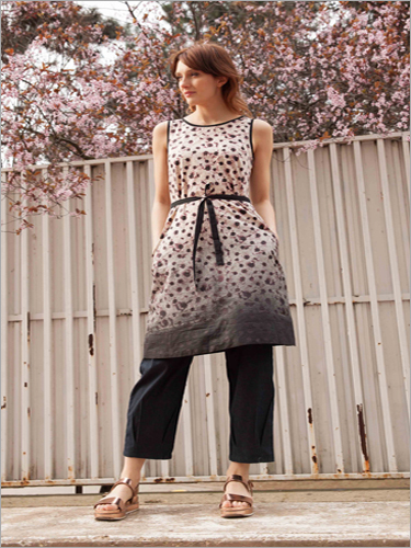 Ladies Printed Dress Tunik Bust Size: 44 Centimeter (Cm)