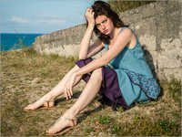 Ladies Sleeveless Top - Viscose, Customized Sizes [xs-xxxl], Bust 44cm, Waist 40cm, Purple Blue Color, Printed Pattern, Washable Fabric, Casual Style, Ideal For Summer