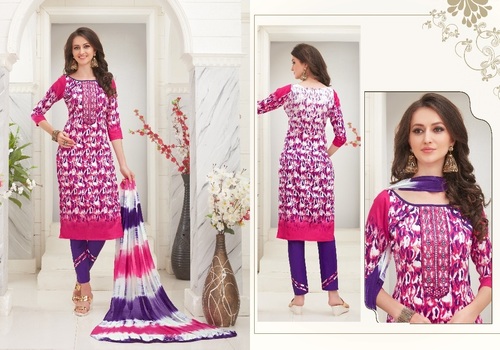 Pink Printed Salwar Kameez