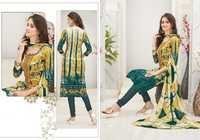 Designer Wedding Dress - Cotton Fabric, Customized Size, Vibrant Green Color | Full Sleeves, Printed Pattern, Washable, Suitable For All Seasons