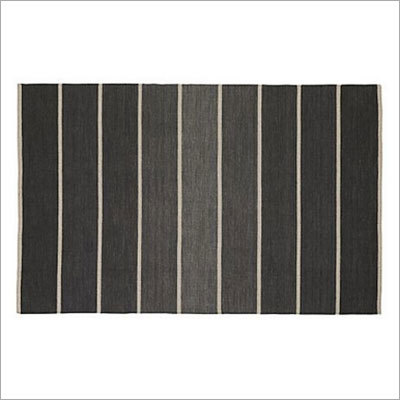 Striped Wool Blend Rug