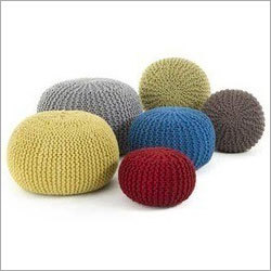 Knitted Cotton Pouf