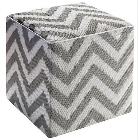 Knitted Cube Ottoman