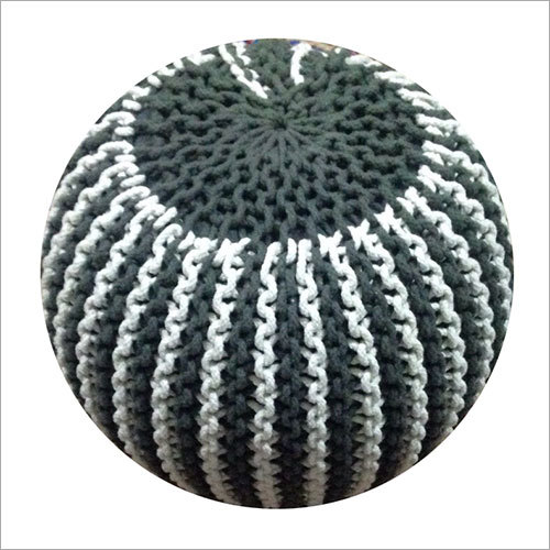 Decorative Knitted Poufs