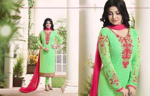 Green Ladies Anarkali Suits