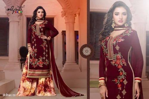 Maroon Punjabi Suits