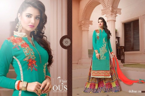 Indian Blue Georgette Salwar
