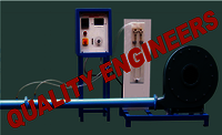 Centrifugal Blower Test Rig - Steel, 2.5x0.75m, Blue | Variable Speed Dc Motor, Three Impellers, Precise Measurement, Educational Tool