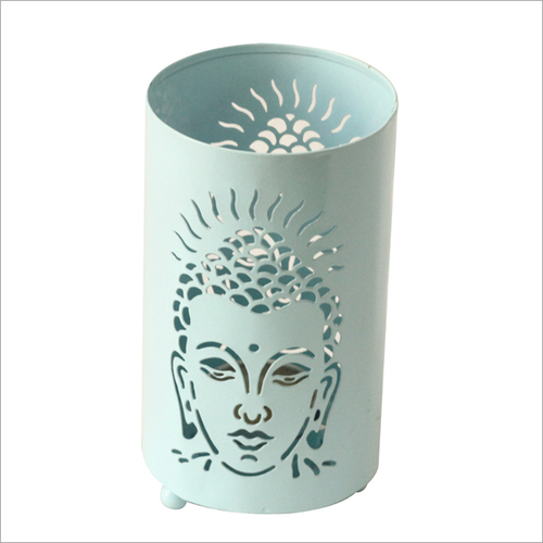 Buddha Votive Candle Holder Sky Blue