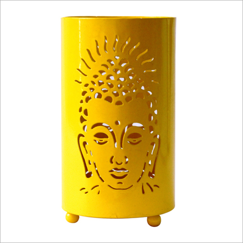 Buddha Votive Candle Holder Yellow