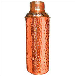 Travelling Copper Hammered Bottle