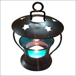 Black & Blue Glass Candles Stand