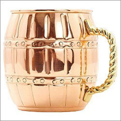 18 Oz Barrel Pure Copper Mug for Moscow Mules