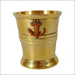 Brass Anchor Shot Glass 1 Oz (30ML) Peg Measurer
