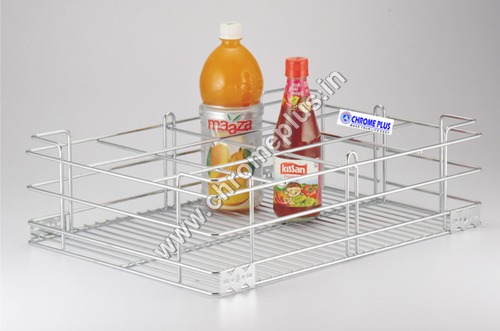 Silver Ss Bottle Kitchen Basket