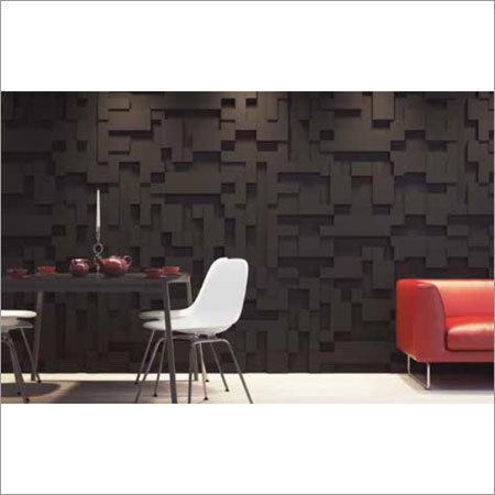 Rectangle Decorative Panels - High-Density Polymer, Variable Dimensions, Matte Black | Elegant Design, 3D Texture, Sound Absorption, Easy Installation