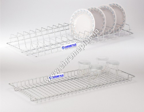 SS Glass Kitchen Tray