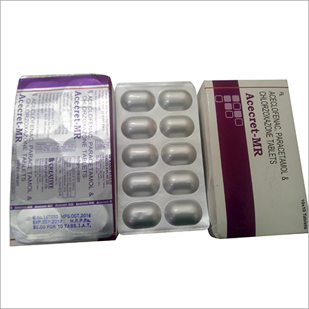 Acecret-Mr Aceclofenac Paracetamol Tablets Age Group: Adult