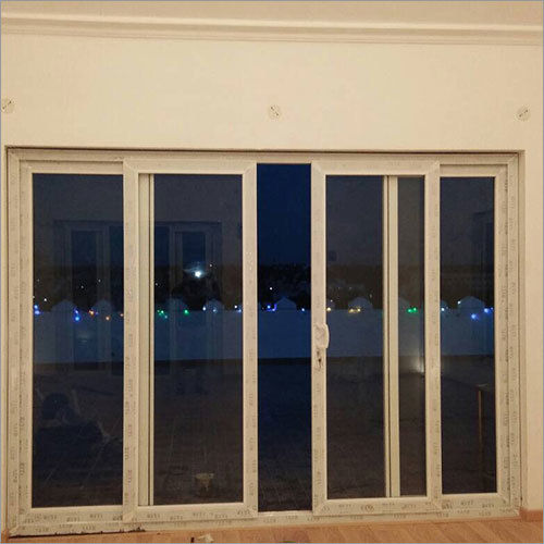 Upvc Track Sliding Door Application: For Apartment at Best Price in ...