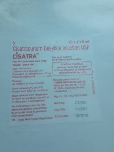 Cisatra Cisatracurium Besylate Injection IP