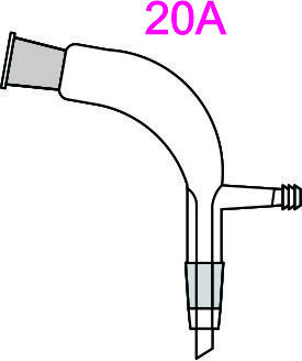Adapters with Vacuum Connection - Borosilicate Glass, B-10 to B-34 Sizes, Clear Color | Vacuum Connection, Precise Fitting, Lab Use, Versatile Design
